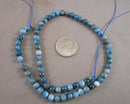 Blue Apatite Beads Round (Various Sizes)
