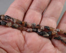 Chiastolite Chip Beads 15.5" C622
