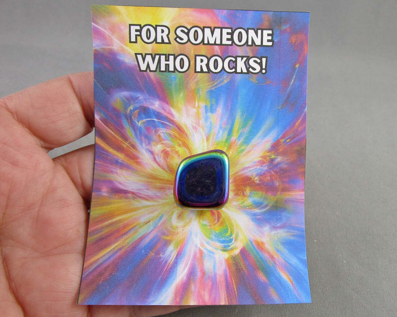 "For Someone Who Rocks" Crystal Gift Appreciation Card 1pc