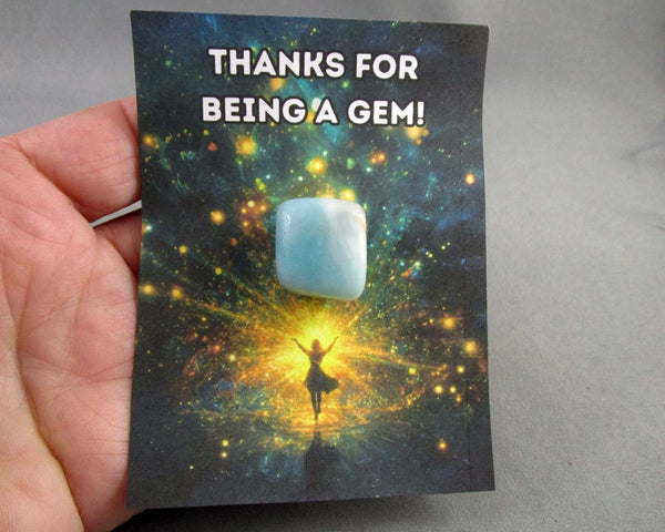 "Thanks for Being a Gem!" Crystal Gift Appreciation Card 1pc