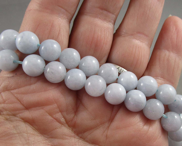Aquamarine Beads Round Various Sizes
