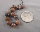 Chiastolite Beads Round (Various Sizes)
