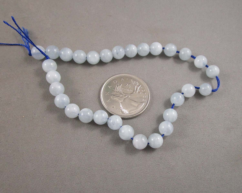 Aquamarine Loose Beads Round Various Sizes