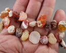 Fire Opal Raw Nugget Beads C625