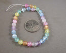 Selenite Beads Round Mixed Pastel Colors (Various Sizes)