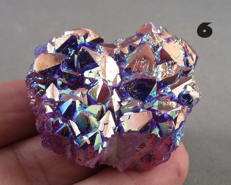 You Choose!  Lavender Aura Quartz Crystal Cluster 1pc