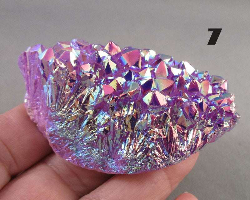 You Choose!  Lavender Aura Quartz Crystal Cluster 1pc