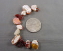 Fire Opal Raw Nugget Beads C625