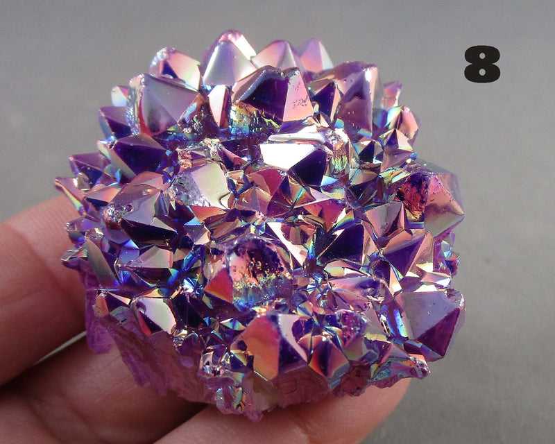 You Choose!  Lavender Aura Quartz Crystal Cluster 1pc