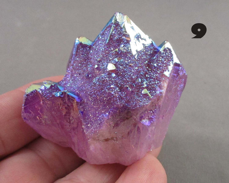 You Choose!  Lavender Aura Quartz Crystal Cluster 1pc