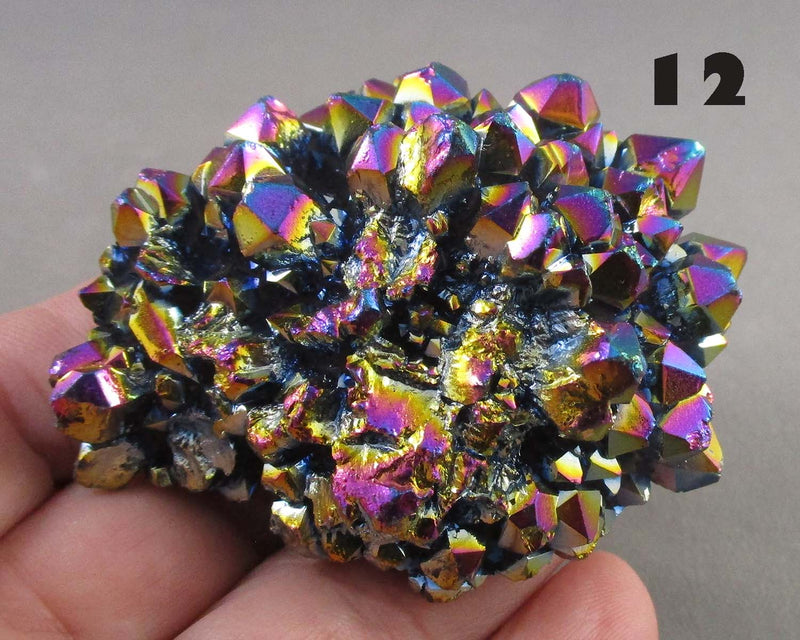 You Choose!  Rainbow Aura Quartz Crystal Cluster 1pc