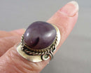 Amethyst Gemstone Ring Size 8 (Vintage) H141-9