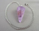 Amethyst Gemstone Pendant Necklace (Vintage) H141-12