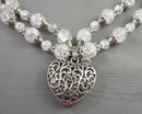 Heart Pendant Necklace (Vintage) H141-15