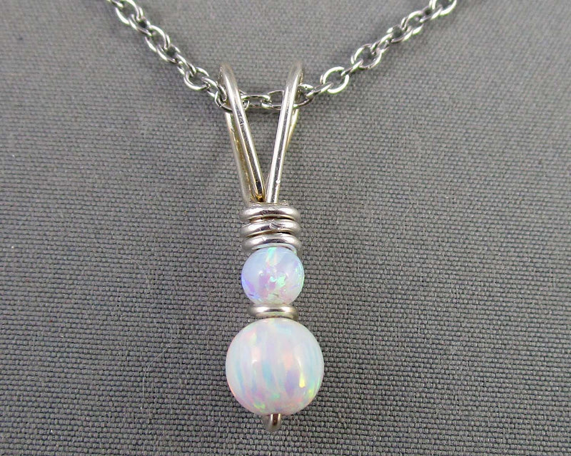 Opal Gemstone Necklace (October Birthstone) 1pc