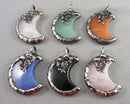 You Choose! Gemstone Moon Pendants