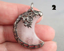 You Choose! Gemstone Moon Pendants