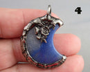 You Choose! Gemstone Moon Pendants