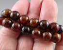 Orange Garnet Beads Round Various Sizes