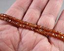 Orange Garnet Beads 3mm Cube C631