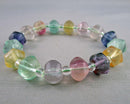 Rainbow Fluorite Gemstone Bracelet Z013