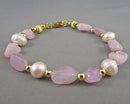Kunzite & Pearl Gemstone Bracelet Z012