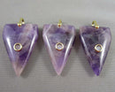Amethyst Gemstone Pendant 1pc Z007