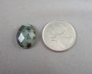 African Turquoise Faceted Cabochon 1pc 18x13mm C289