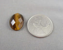 Tiger Eye Faceted Cabochon 1pc 18x13mm C254