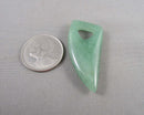 Aventurine Gemstone Horn Pendant Z025
