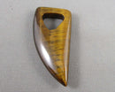 Tiger Eye Gemstone Horn Pendant Z028