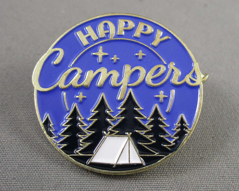 "Happy Campers" Enamel Pin 1pc (BIN 89)