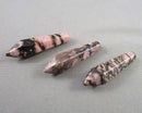 Rhodonite Gemstone Point 30mm 2pc C776