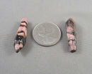 Rhodonite Gemstone Point 30mm 2pc C776