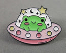 Alien Space Frog Enamel Pin 1pc (BIN 95)