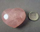 Rose Quartz Crystal Heart 1pc H040-1