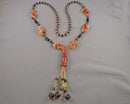 Carnelian Gemstone Necklace (Vintage) H142-13