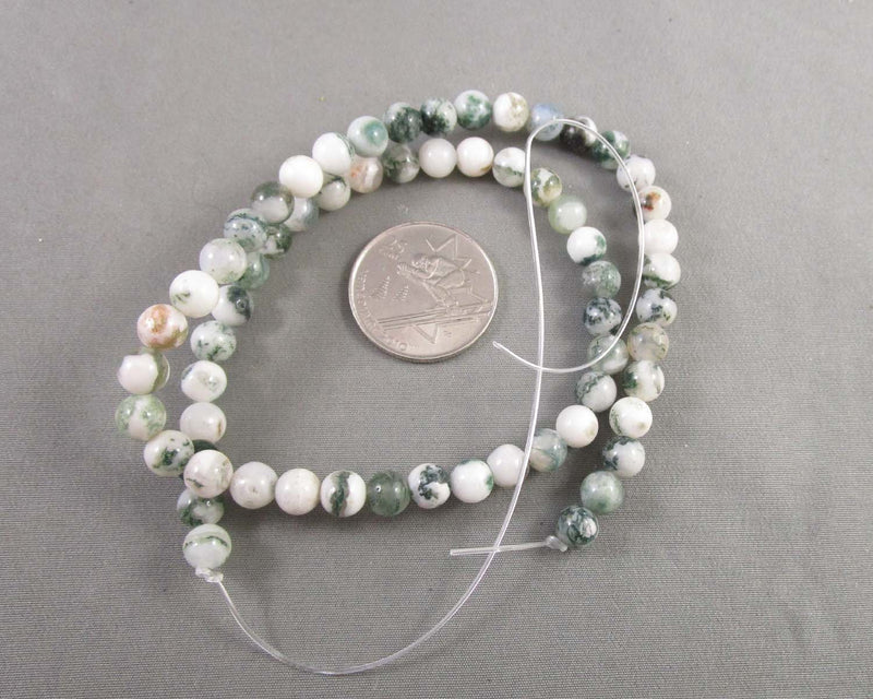 Tree Agate Beads 15" Strand (Various Sizes)