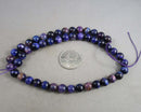 Blue Galaxy Tiger Eye Beads Round 8mm (C117)