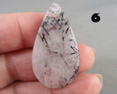 You Choose!  Tourmaline in Quartz Drilled Cabochon Pendant
