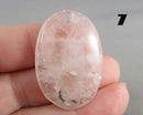 You Choose!  Tourmaline in Quartz Drilled Cabochon Pendant