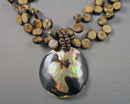 Abalone Shell Pendant Necklace H040-17