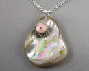 Shell Gemstone Necklace (Vintage) H101-18