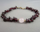 Garnet Gemstone Bracelet (Vintage) H101-19