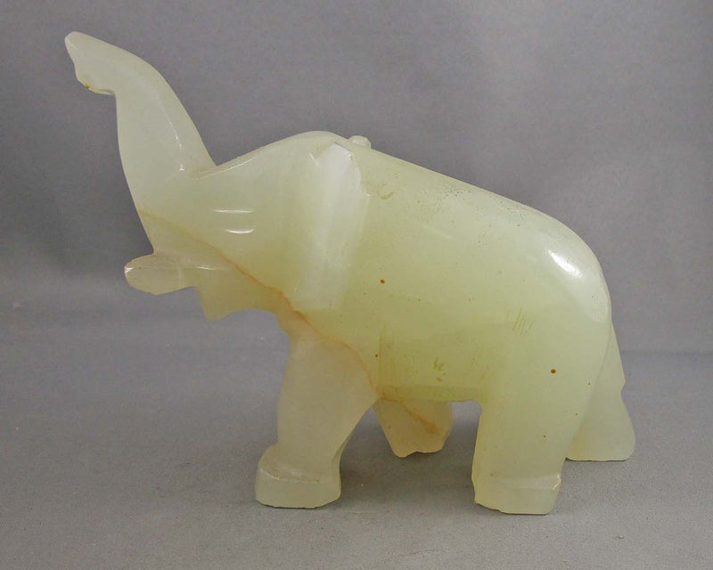 Yellow Onyx Elephant 1pc B033