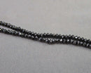 Black Tourmaline Bicone 3mm Beads C639
