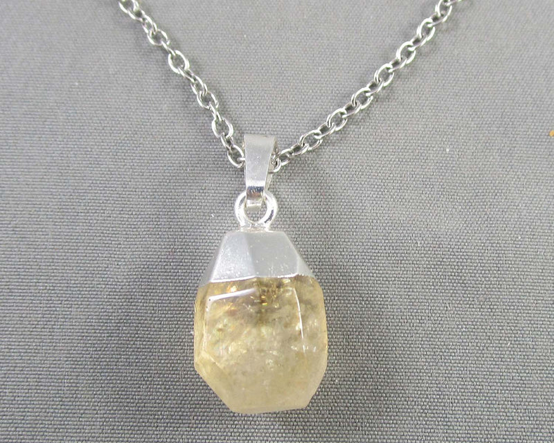 Citrine Gemstone Pendant 1pc E028