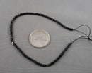 Black Tourmaline Cube 2mm Beads C637
