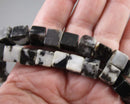 Zebra Jasper Cube Beads 8mm (C781)