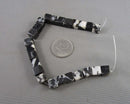 Zebra Jasper Cube Beads 8mm (C781)